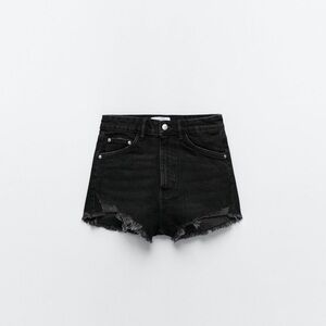 Zara Distressed Denim Shorts